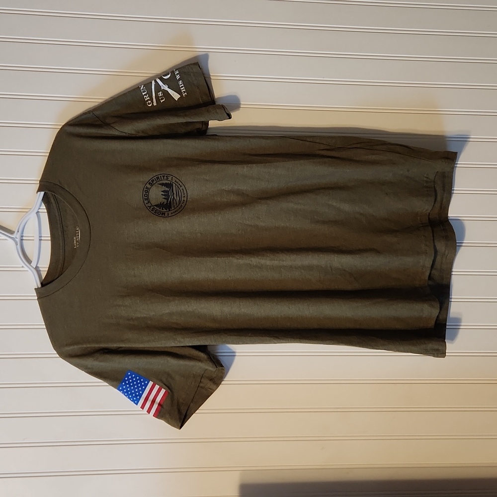 Grunt Style Mossy Ledge Spirits Large OD Green T-Shirt